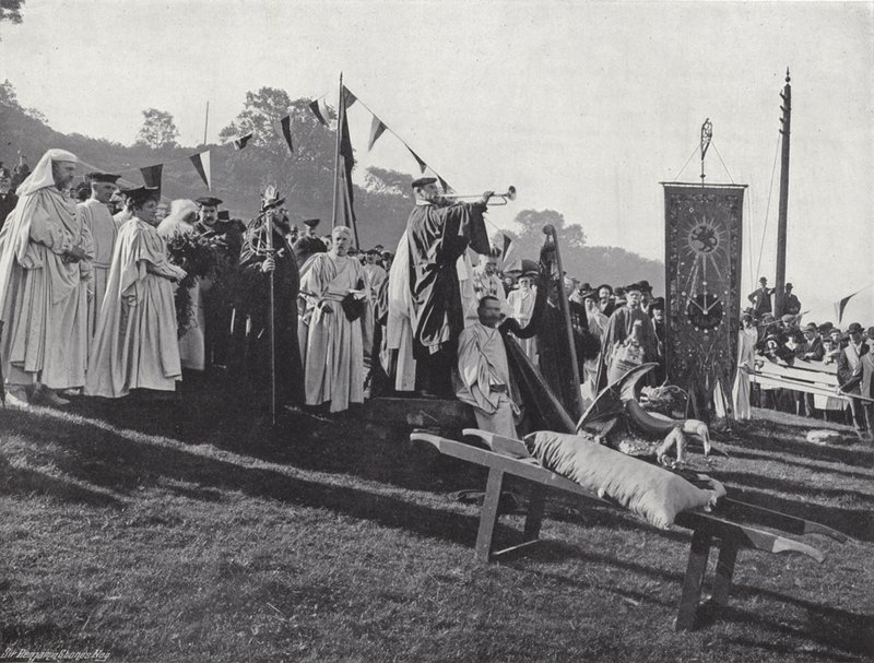The Welsh Eisteddfod, Opening of the Gorsedd by J. Benjamin Stone
