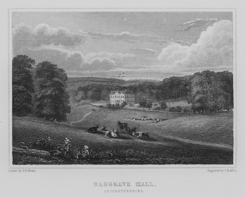Baggrave Hall, Leicestershire by John Preston Neale