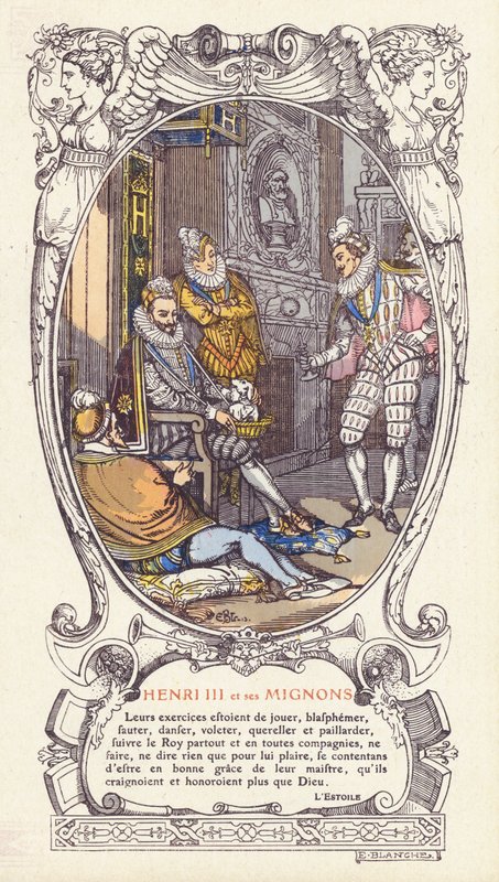 King Henry III of France and His Favourites, the Mignons by Jacques-Emile (after) Blanche