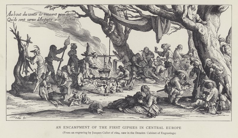 An Encampment of the First Gypsies in Central Europe by Jacques (after) Callot