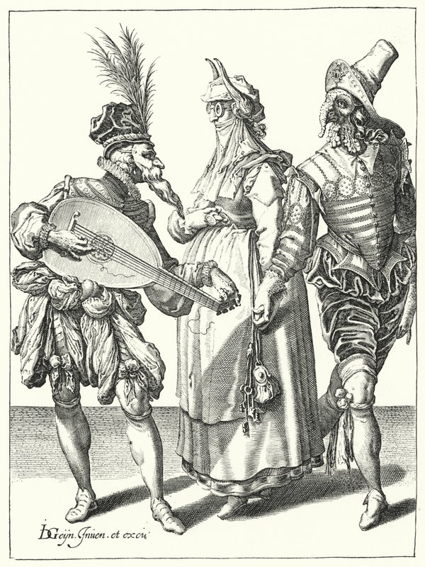 Masquerade by Jacques II de Gheyn