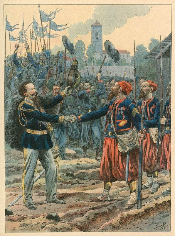 Italy - The Royal March by Jacques Marie Gaston Onfray de Breville (Job)