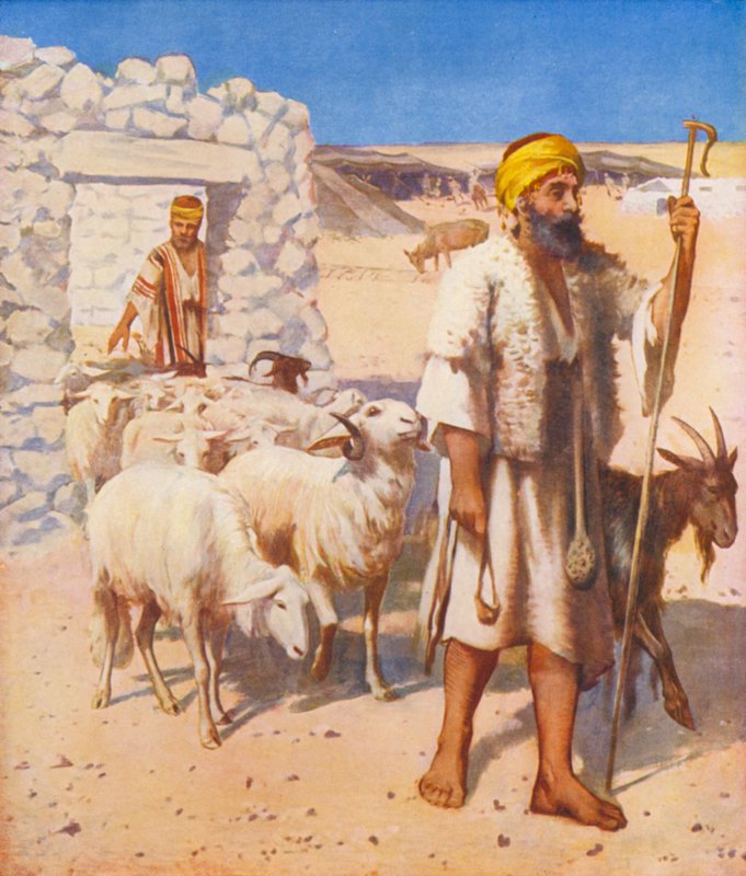 Holy Land: Shepherd and Sheepfold by James (after) Clark
