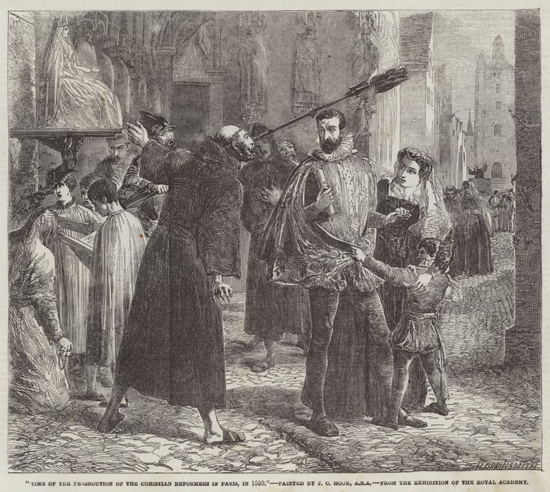 Time of the Persecution of the Christian Reformers in Paris, in 1559 by James Clarke Hook