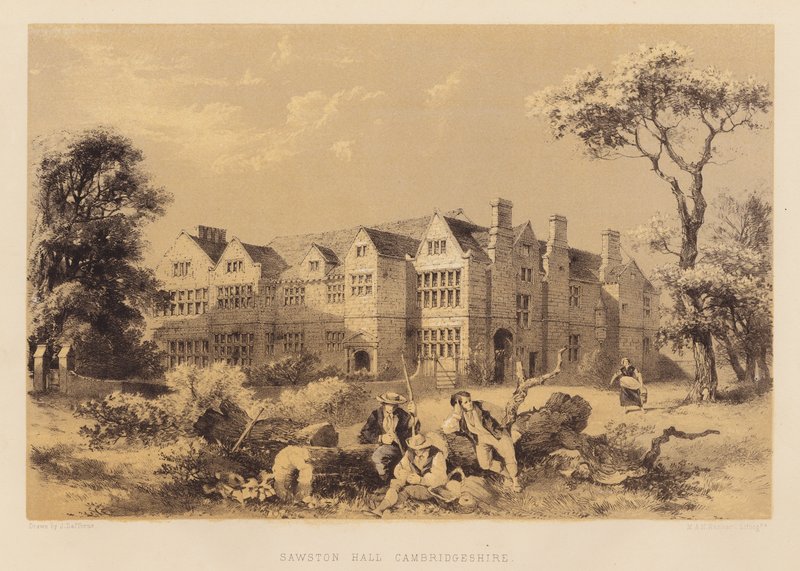 Sawston Hall, Cambridgeshire by James Dafforne