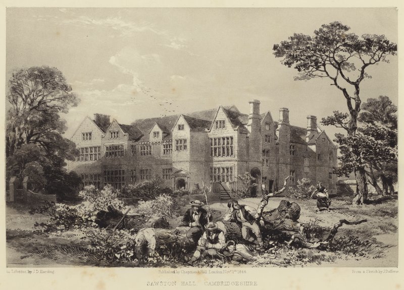Sawston Hall, Cambridgeshire by James Dafforne