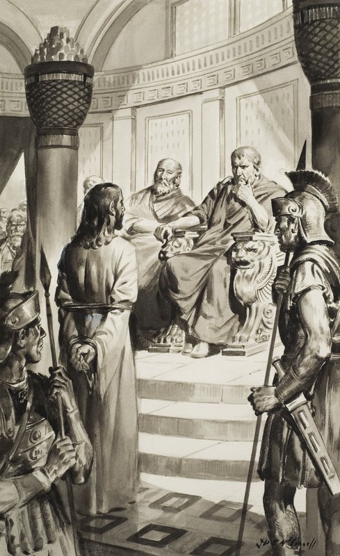 Christ in Front of Pontius Pilate by James Edwin McConnell