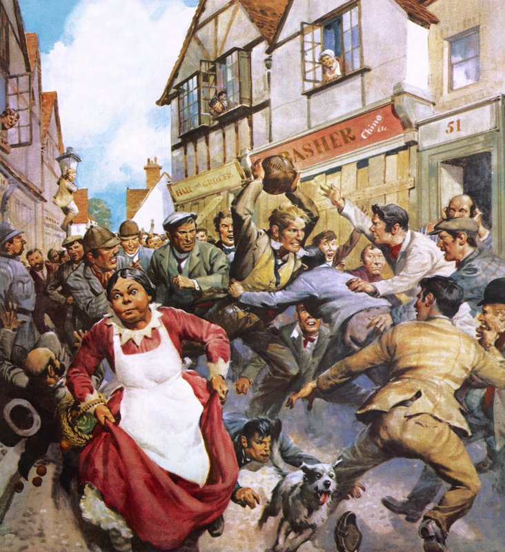 Football in the Streets by James Edwin McConnell