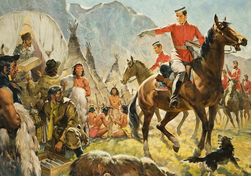 Mounties and Indians by James Edwin McConnell