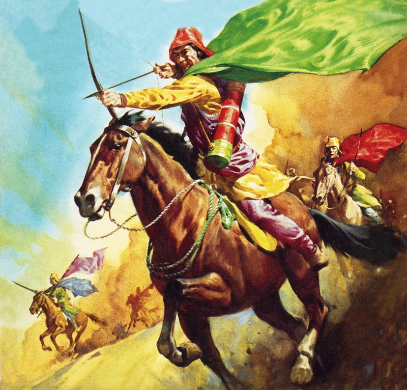 Parthian warrior at the battle of Carrhae in 53 BC by James Edwin McConnell
