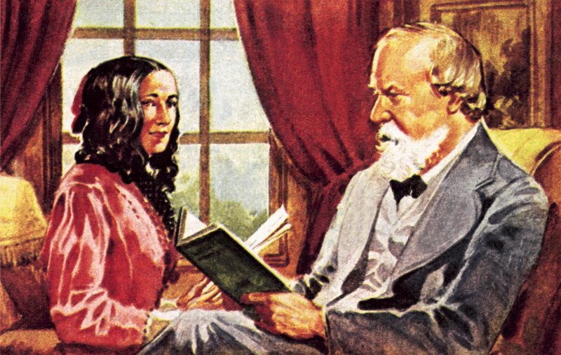 Robert Browning and Elizabeth Barrett Browning by James Edwin McConnell