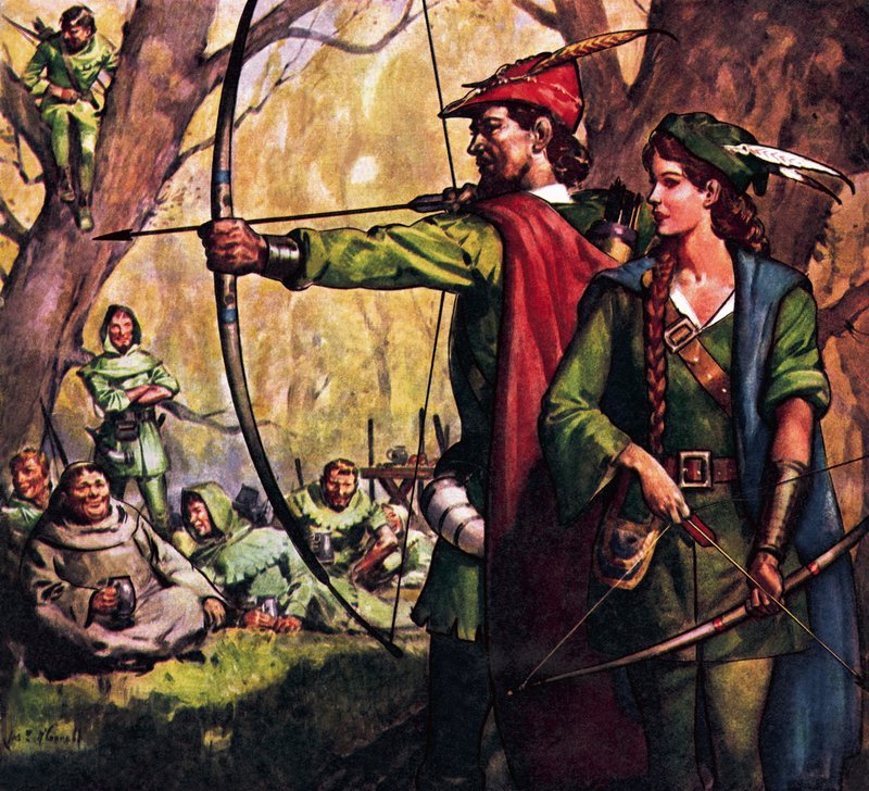 Robin Hood and Maid Marian by James Edwin McConnell