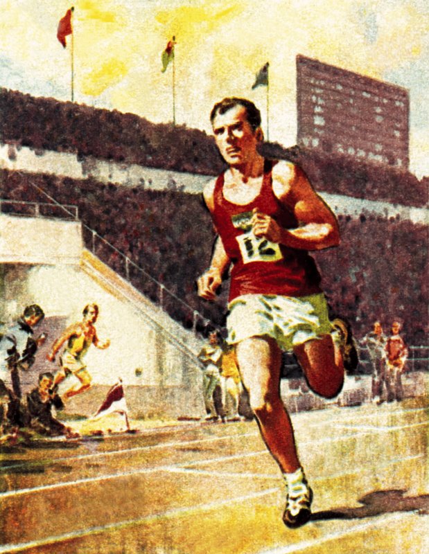 Running a marathon in the Olympics by James Edwin McConnell