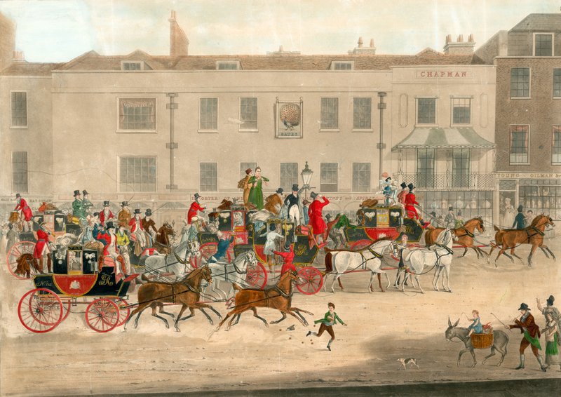 North Country Mails at the Peacock, Islington by James Pollard