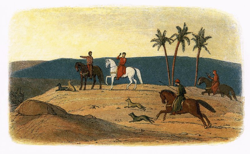 King Richard I refuses to look upon the Holy City, having failed to conquer it by James William Edmund Doyle