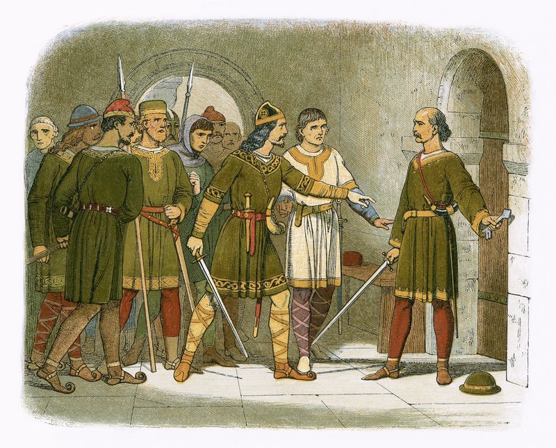William de Breteuil defends the treasury by James William Edmund Doyle