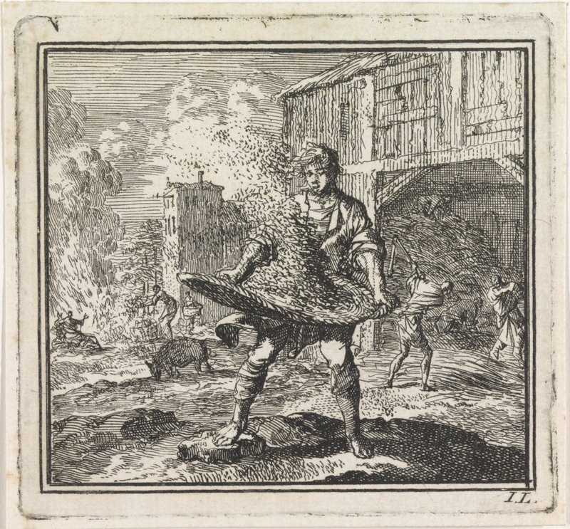 Man Separates the Wheat from the Chaff by Jan Luyken