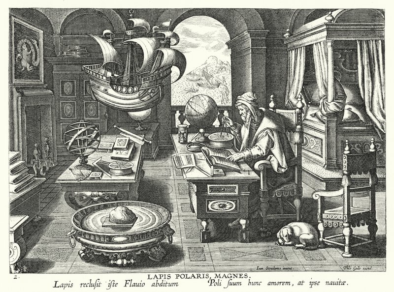 Lapis Polaris Magnes by Jan van der Straet