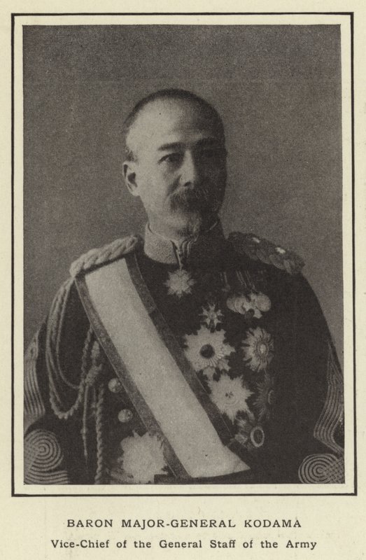 Baron Major-General Kodama, Vice-Chief of the General Staff of the Army by Japanese Photographer