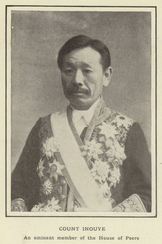 Count Inouye, An eminent member of the House of Peers by Japanese Photographer