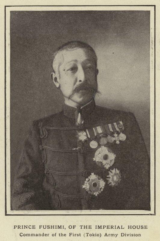 Prince Fushimi, of the Imperial House, Commander of the First (Tokio) Army Division by Japanese Photographer
