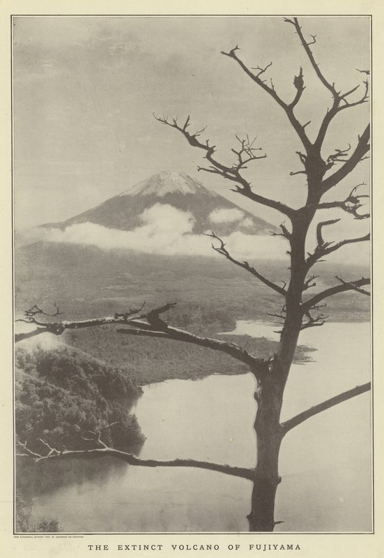 The Extinct Volcano of Fujiyama by Japanese Photographer