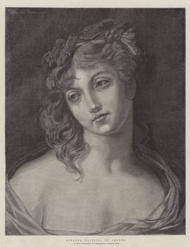 Miranda by Jean Baptiste Greuze