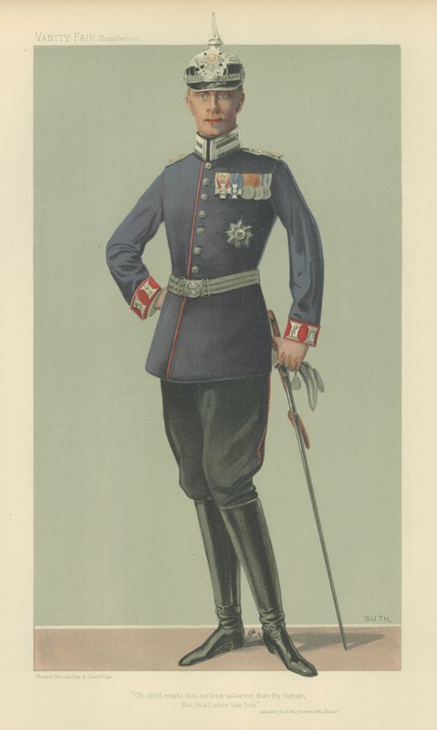 HRH The Crown Prince of Germany by Jean Baptiste (after) Guth