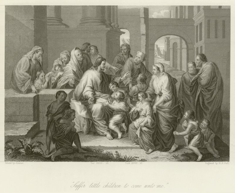 Suffer little children to come unto me by Jean Baptiste Jouvenet