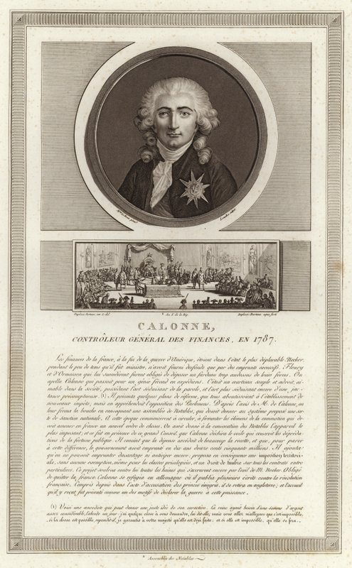 Portrait of Charles Alexandre, Vicomte de Calonne by Jean Duplessi Bertaux