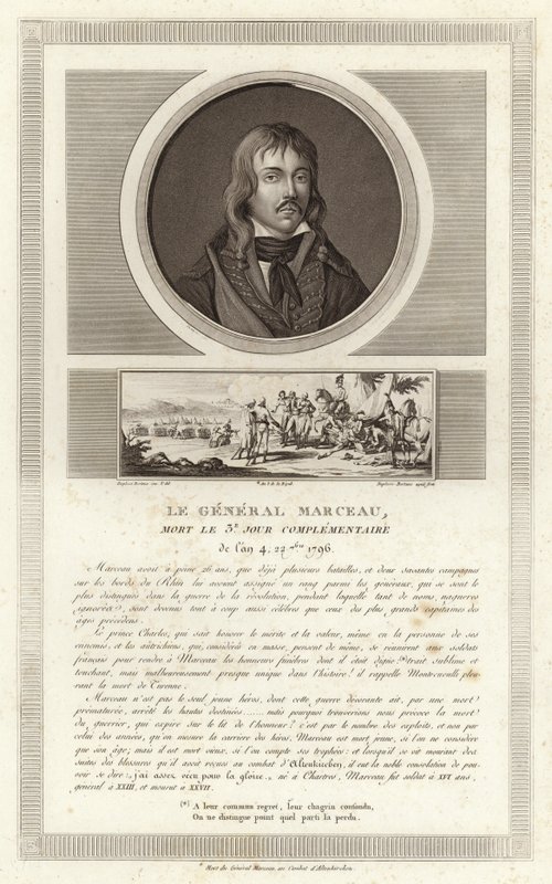 Portrait of Francois Severin Marceau-Desgraviers by Jean Duplessi Bertaux