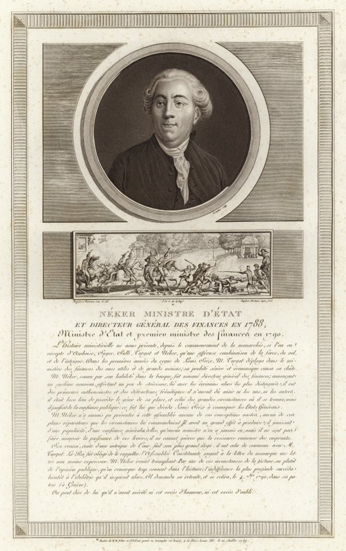 Portrait of Jacques Necker by Jean Duplessi Bertaux