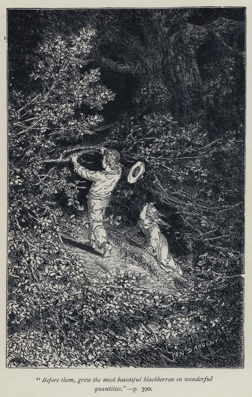 Before them, grew the most beautiful blackberries in wonderful quantities by Jean Edouard Dargent