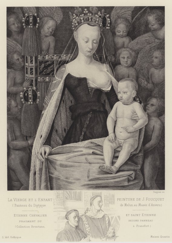 The Virgin and Child Surrounded by Angels, c. 1450 by Jean Fouquet