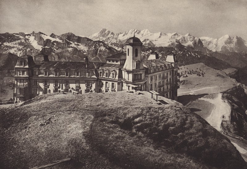 Hotel Rigi Kulm, View of Bernese Alps by Jean Gaberell