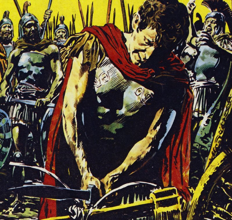 Alexander Slashed the Gordian Knot Apart with His Sword by Jesus Blasco