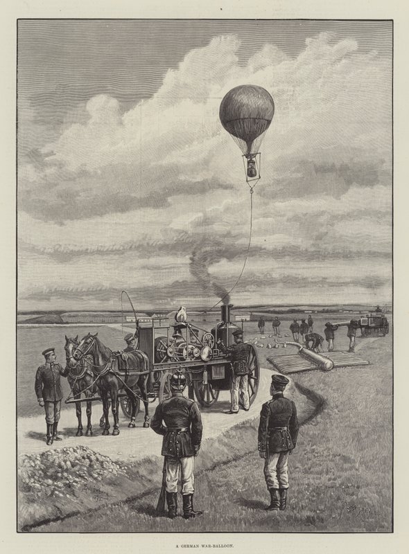 A German War-Balloon by Johann Nepomuk Schonberg