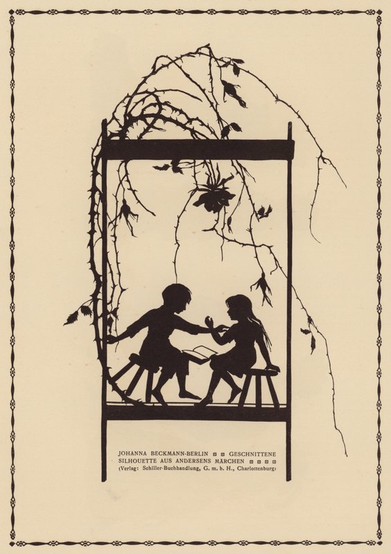 Silhouette from a Hans Christian Andersen Fairy Tale by Johanna Beckmann