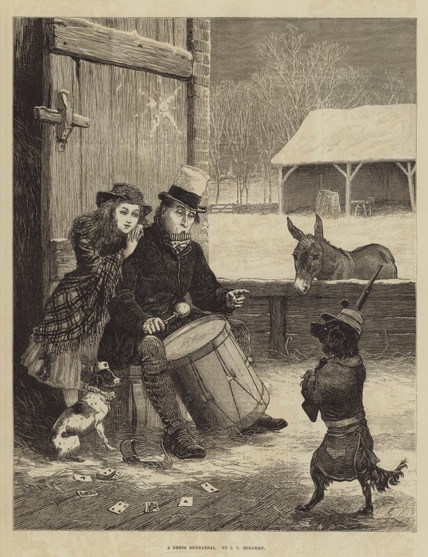 A Dress Rehearsal by John Charles Dollman