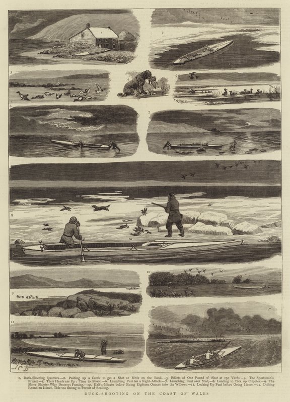 Duck-Shooting on the Coast of Wales by John Charles Dollman