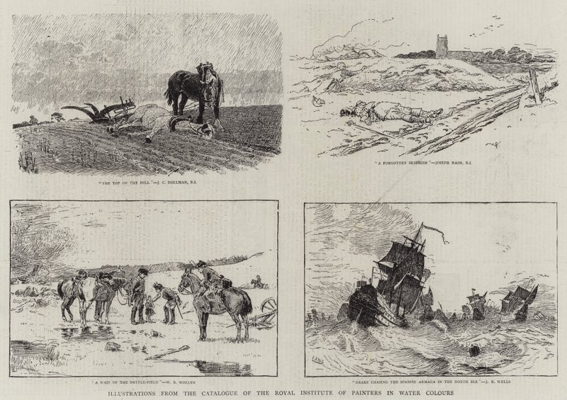Illustrations from the Catalogue of the Royal Institute of Painters in Water Colours by John Charles Dollman