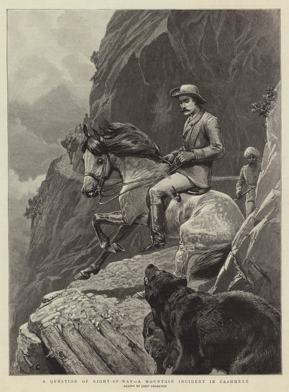 A Question of Right-of-Way, a Mountain Incident in Cashmere by John Charlton
