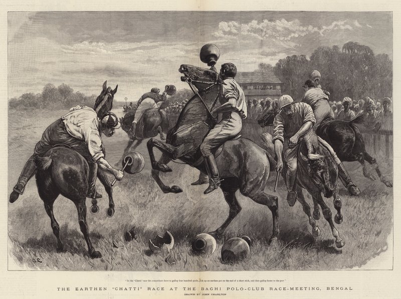 The Earthen Chatti Race at the Baghi Polo-Club Race-Meeting, Bengal by John Charlton