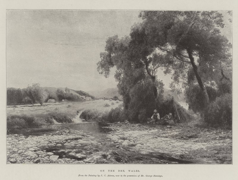 On the Dee, Wales by John Clayton Adams