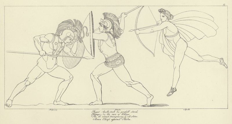 Seven Chiefs against Thebes by John Flaxman