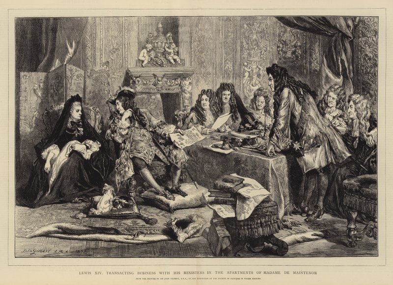 Louis XIV, Transacting Business with his Ministers in the Apartments of Madame de Maintenon by John Gilbert