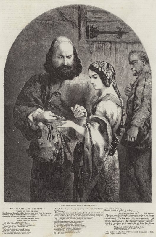 Shylock and Jessica by John Gilbert