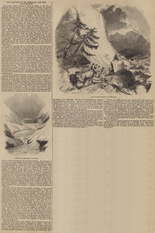 The Convent of St Bernard and the Avalanches by John Gilbert