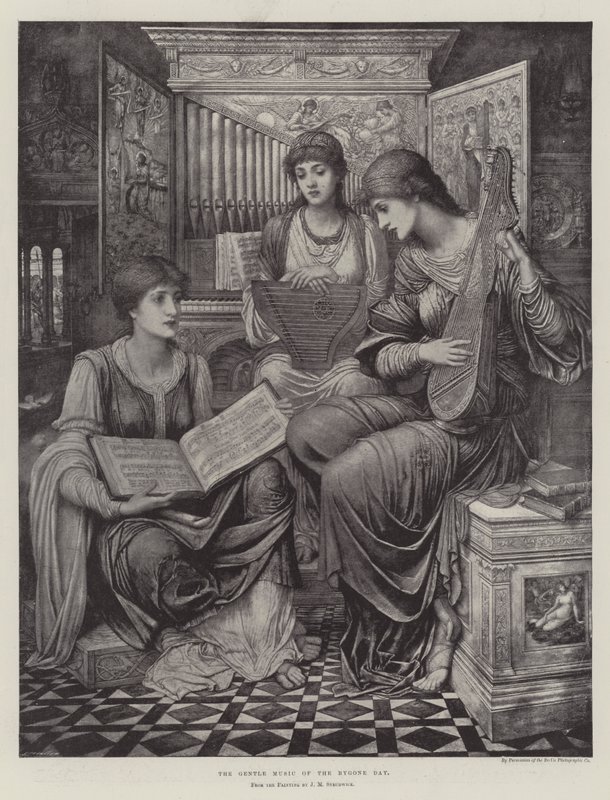 The Gentle Music of the Bygone Day by John Melhuish Strudwick