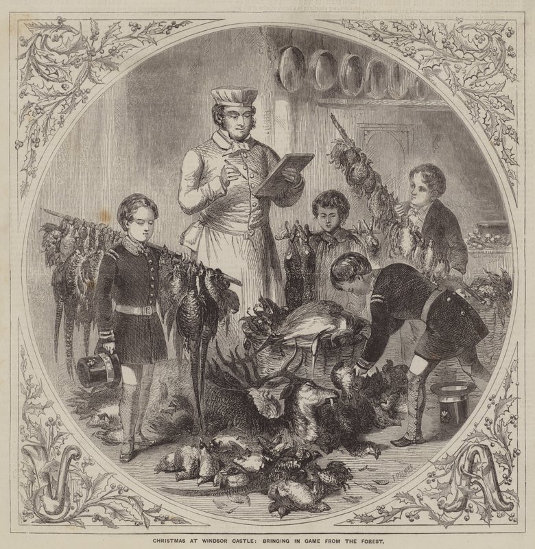 Christmas at Windsor Castle, Bringing in Game from the Forest by John Palmer
